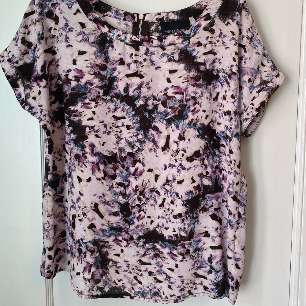 Cynthia Rowley short sleeved blouse